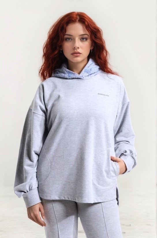 Heather Gray Oversized Hoodie - Sigma Fit