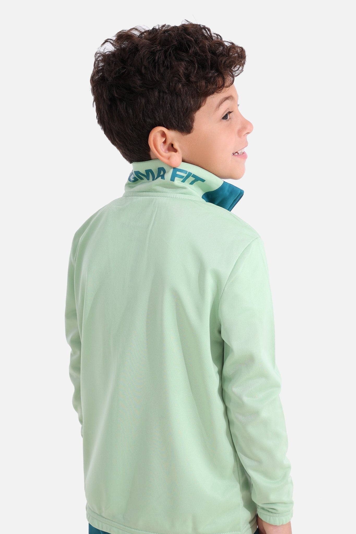 Kids Quiet Green Tracksuit - Sigma Fit