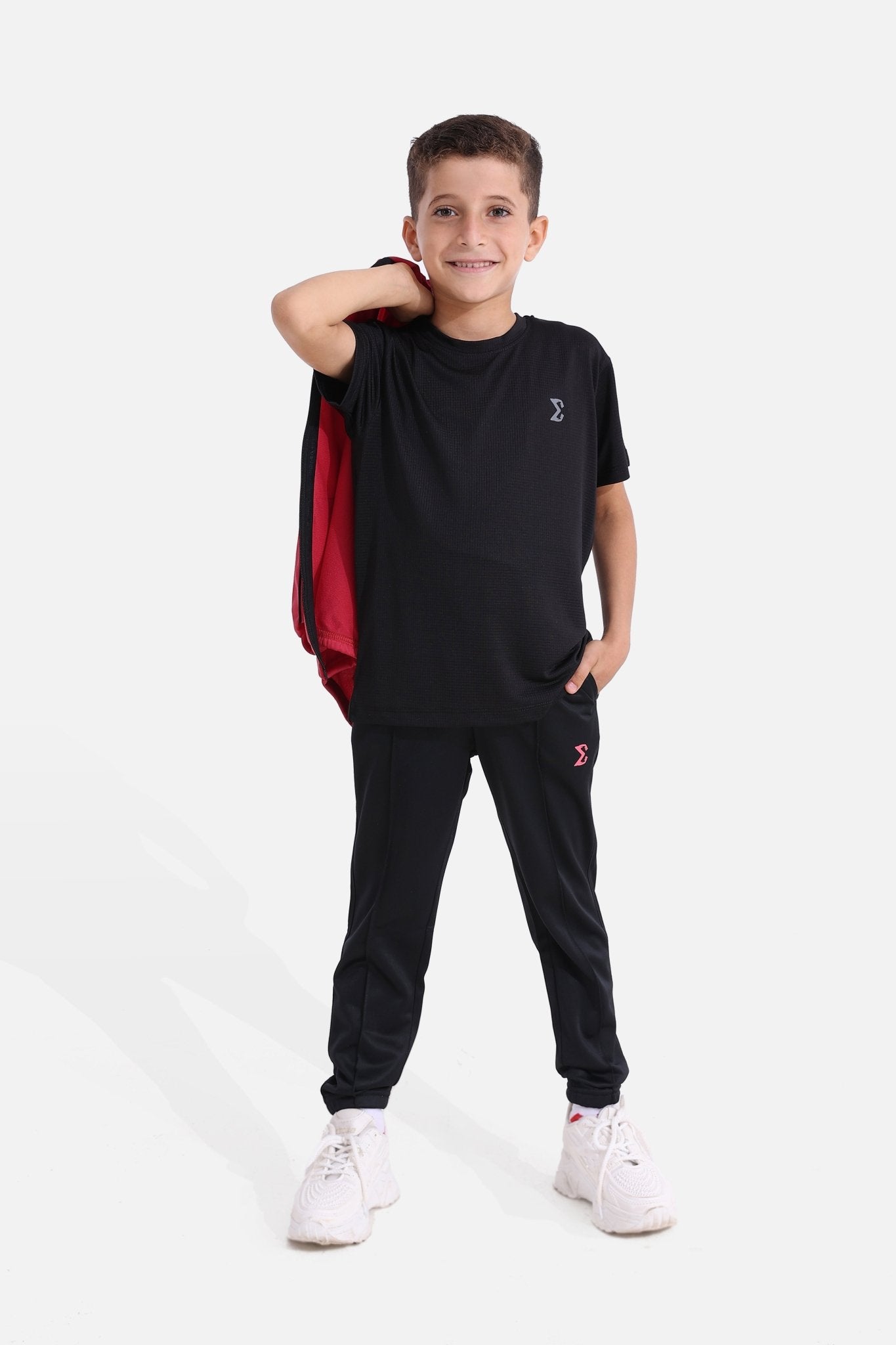 Kids Viva Magenta/Black Tracksuit - Sigma Fit