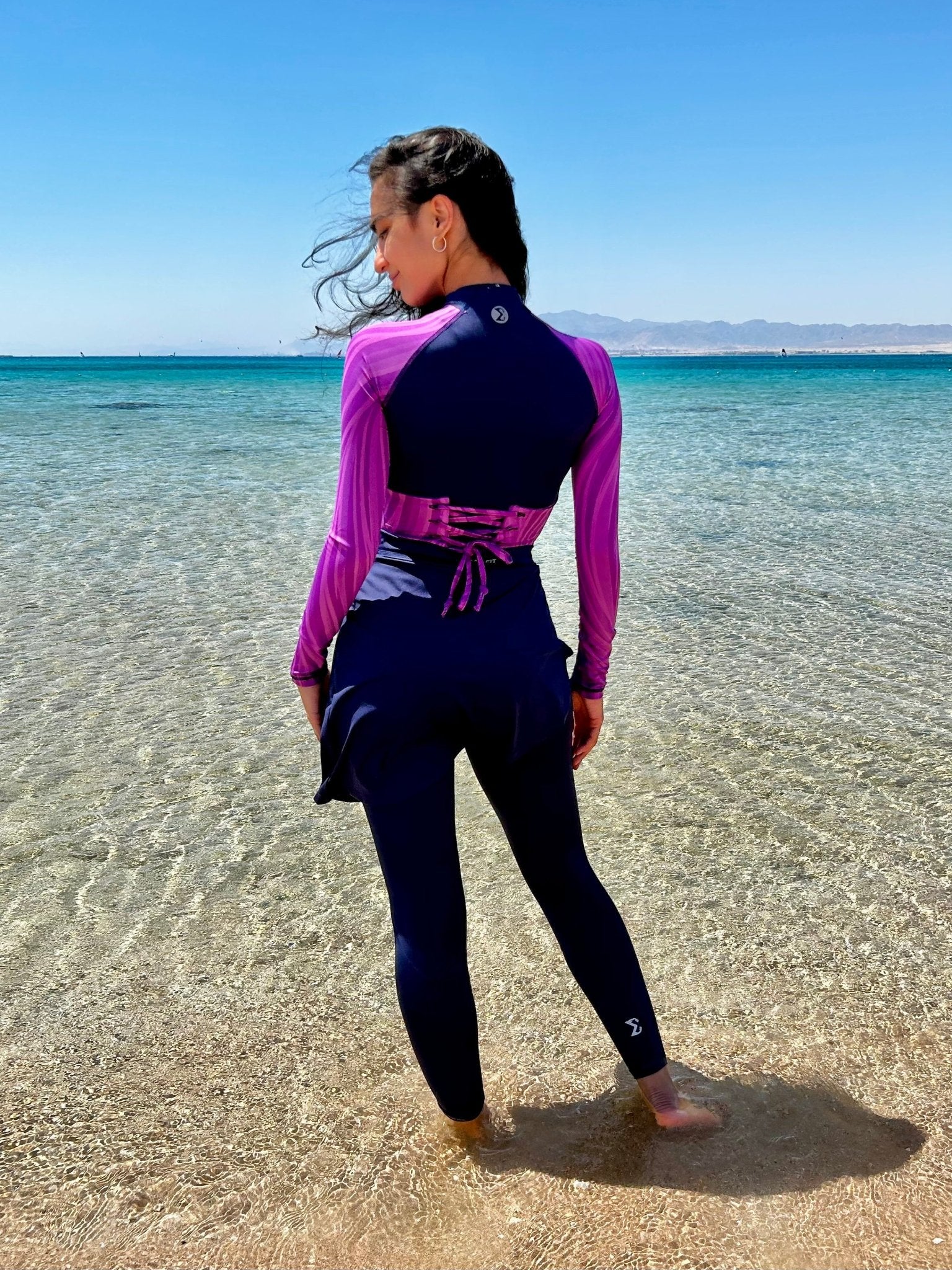 Moon Indigo Aqua Burkini Set - Sigma Fit