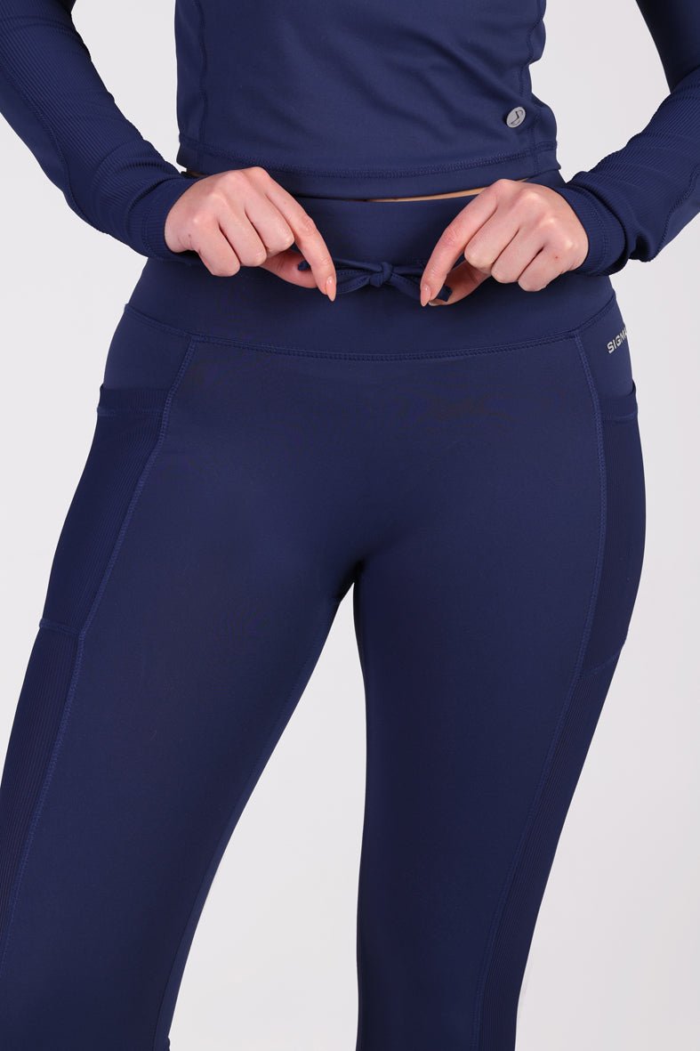 Navy Neo - cord leggings - Sigma Fit