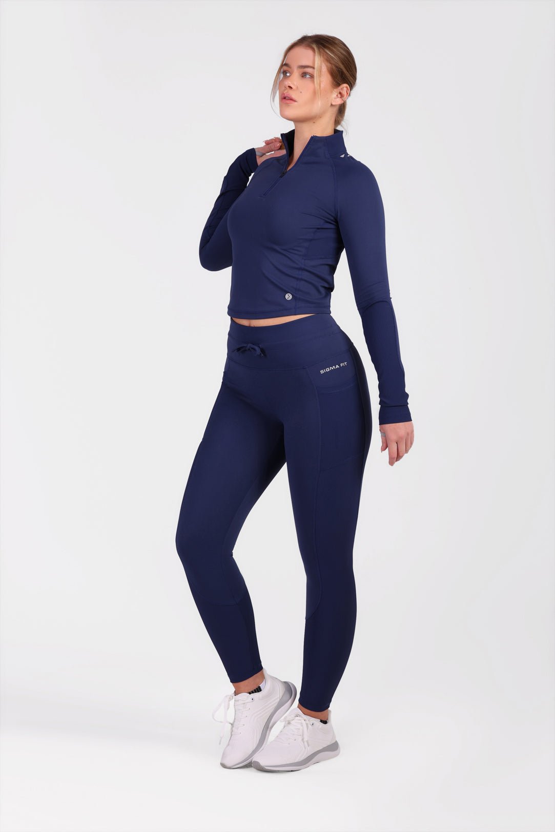 Navy Neo - cord leggings - Sigma Fit