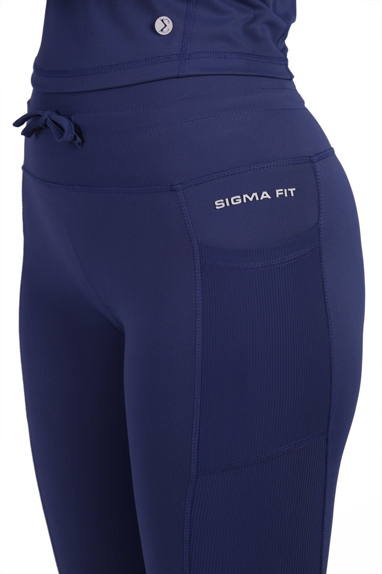 Navy Neo - cord leggings - Sigma Fit
