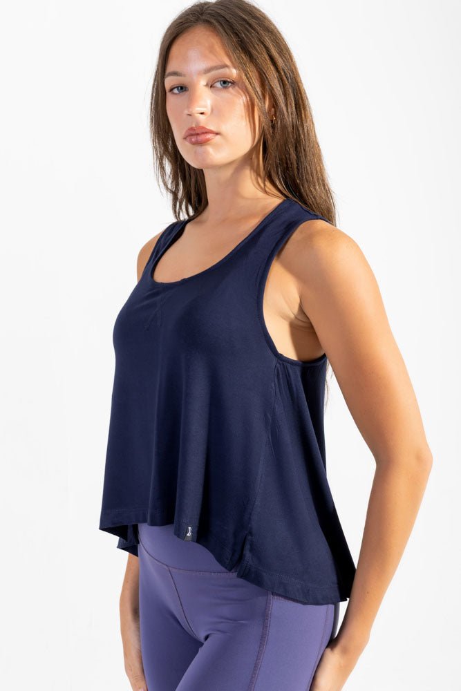 Navy Pilates Tee - Sigma Fit