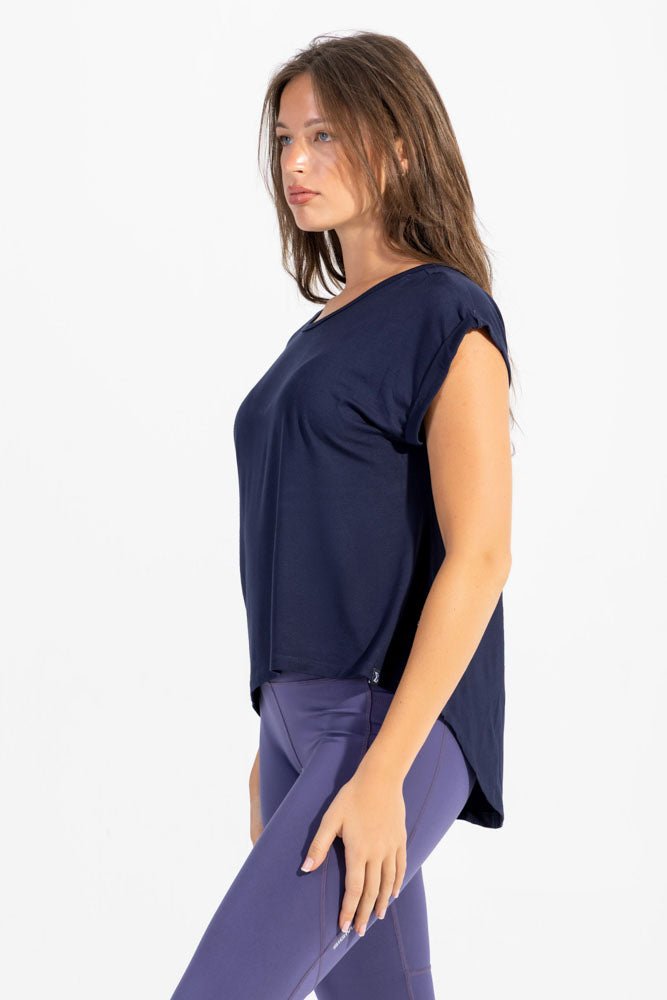 Navy Pilates Tee - Sigma Fit