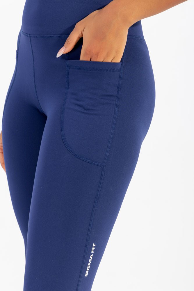 Navy Yoga Flare Pants - Sigma Fit