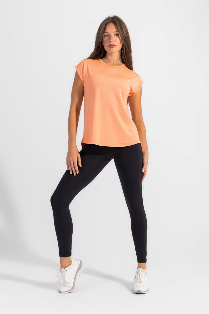 Peach Pink Comfy Tee - Sigma Fit