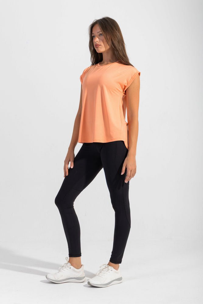 Peach Pink Comfy Tee - Sigma Fit