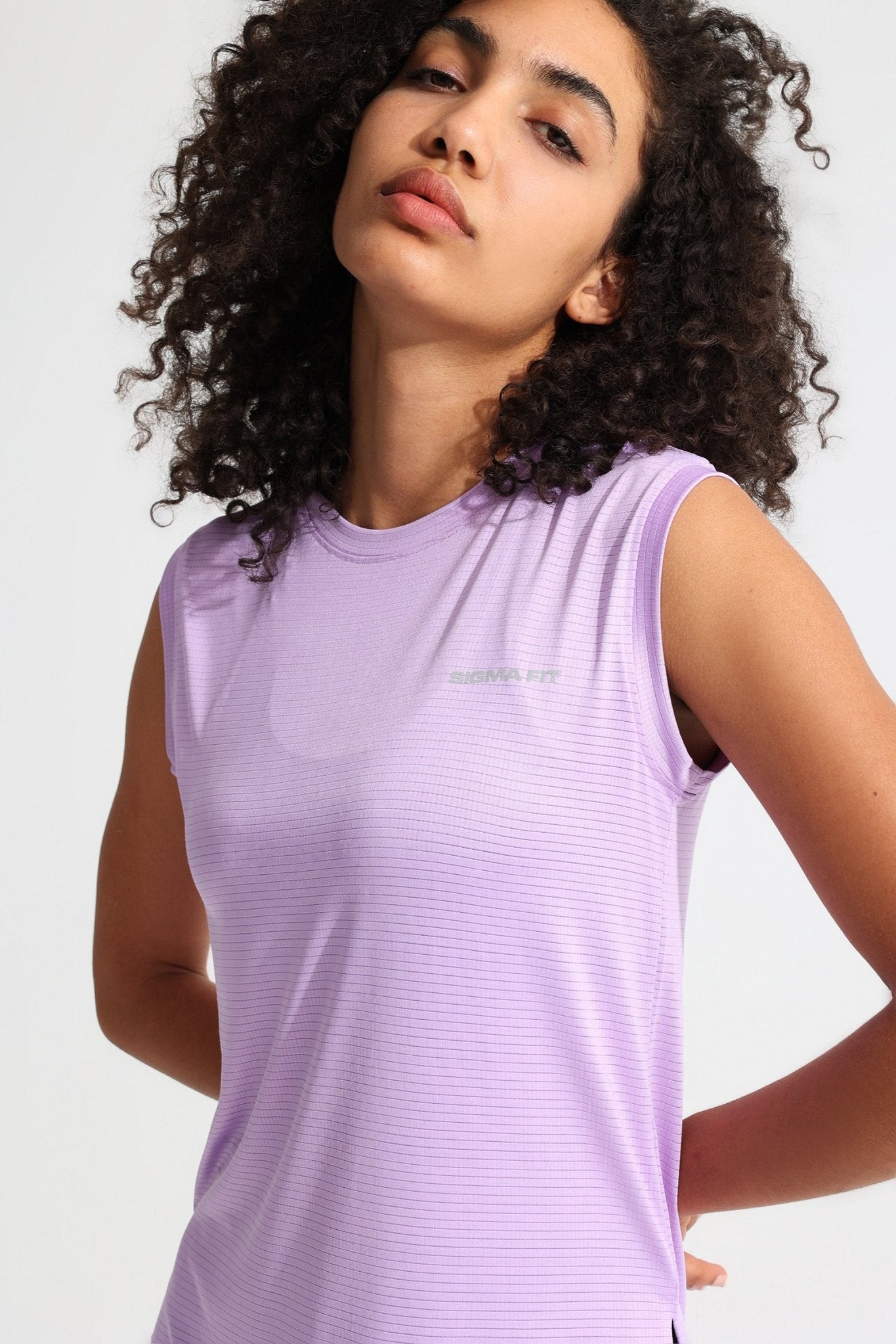 Purple Rose LiteRun Sleeveless Tee - Sigma Fit