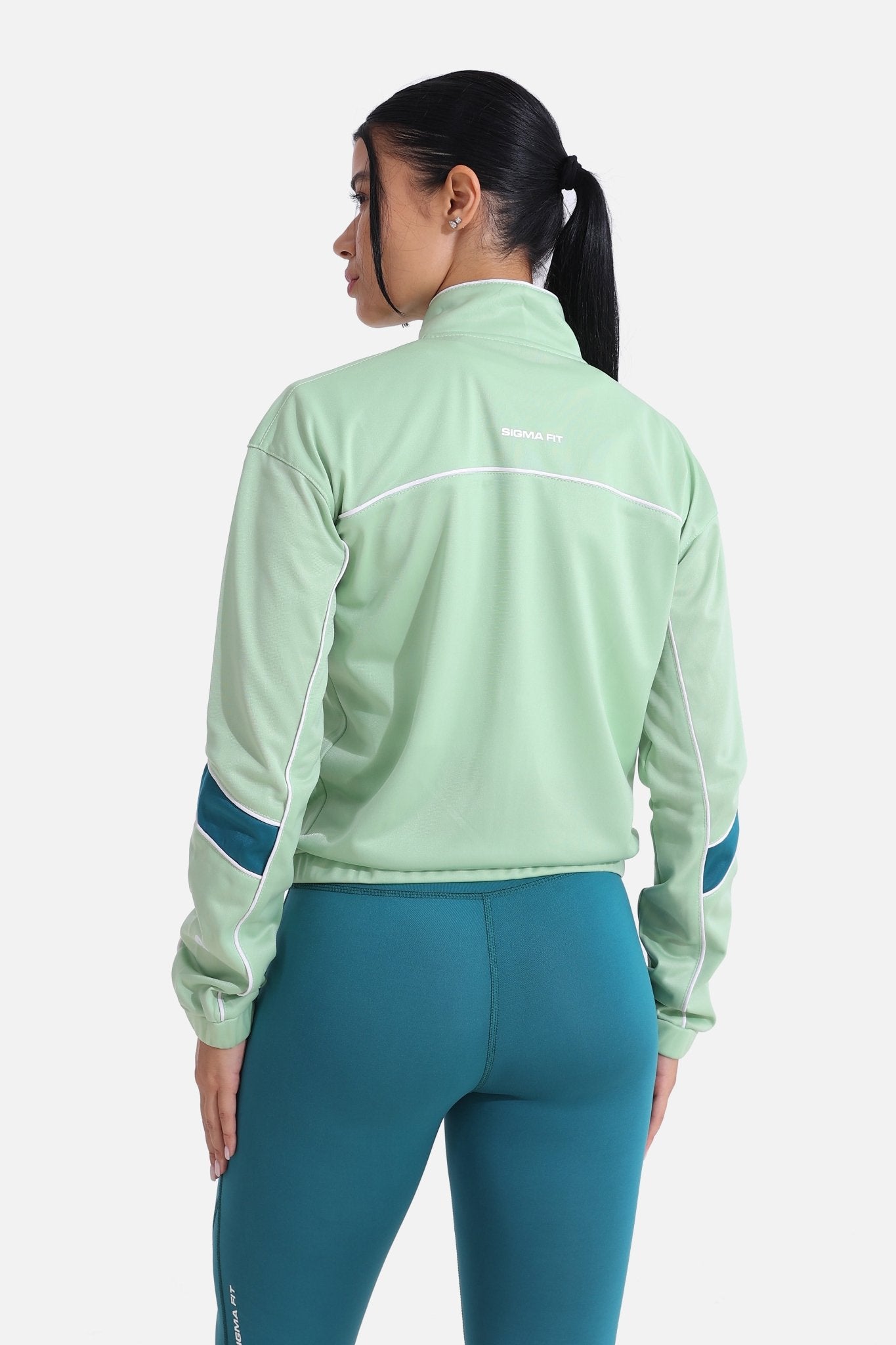 Quiet Green Tracksuit Jacket - Sigma Fit