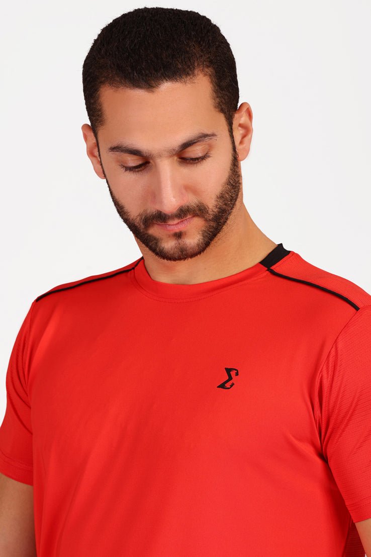 Racket Sports Tee Red - Sigma Fit