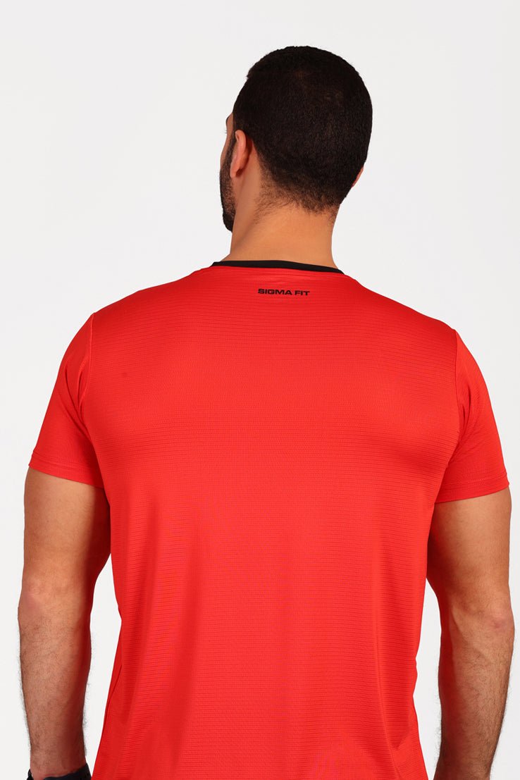 Racket Sports Tee Red - Sigma Fit