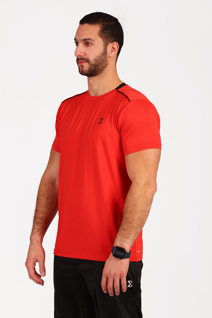 Racket Sports Tee Red - Sigma Fit