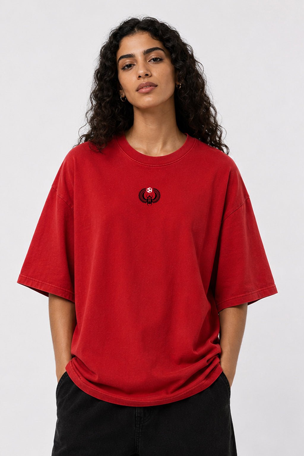 Ranah Egypt Fan Oversized T-Shirt - Red - Sigma Fit