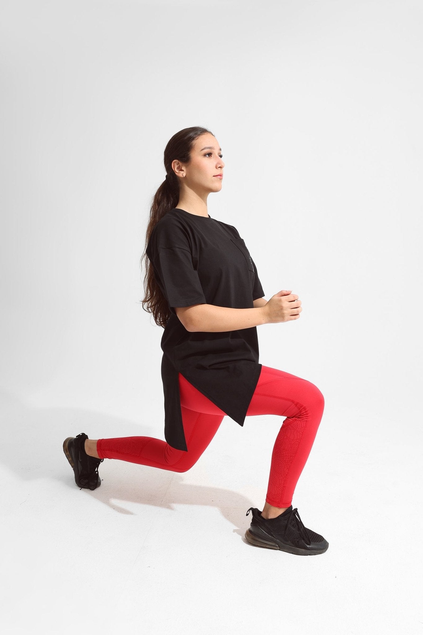 Sigma Fit Oversized Absrtact Tee - Black - Sigma Fit