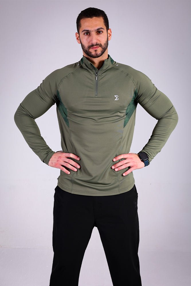 Space Quarter Zipper Army - Sigma Fit