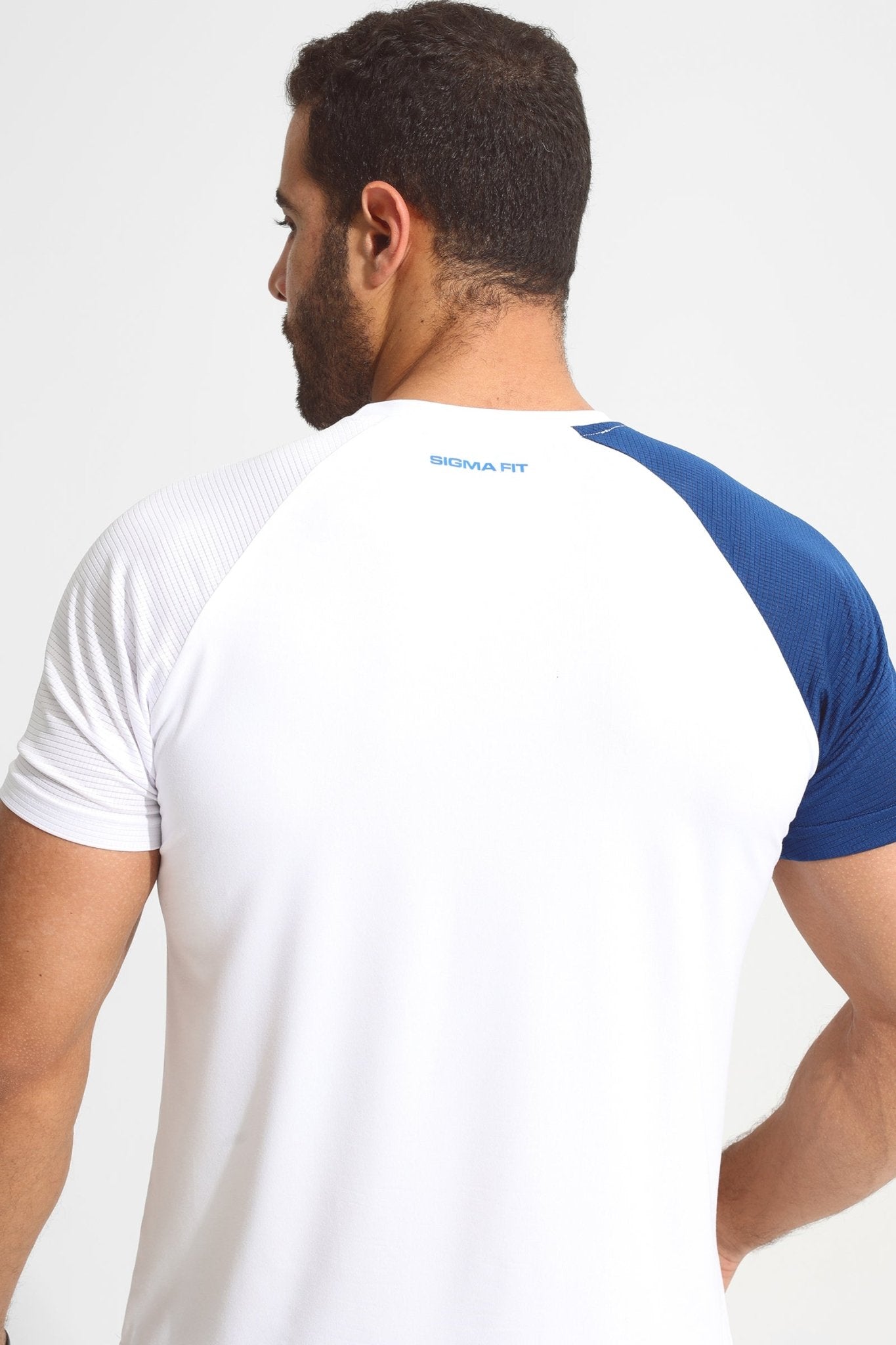 White Basic Raglan Tee - Sigma Fit