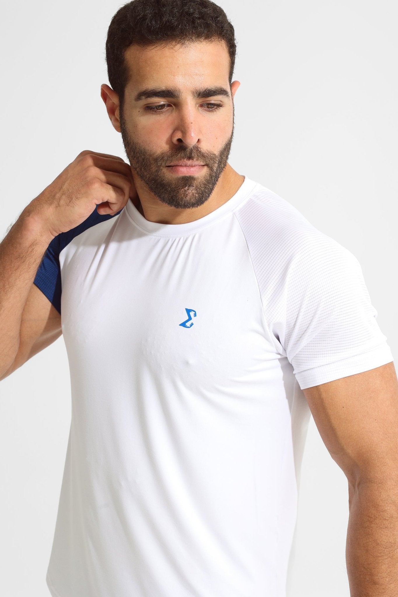 White Basic Raglan Tee - Sigma Fit