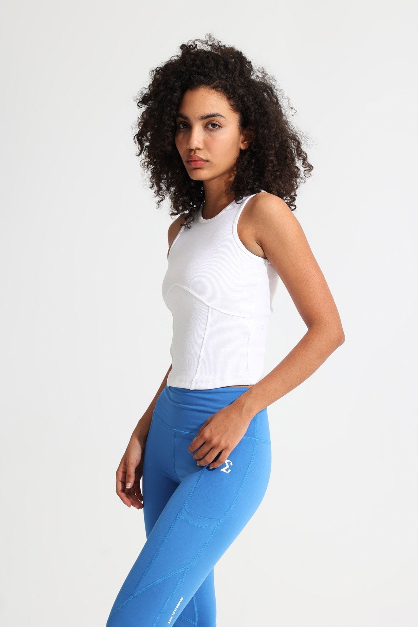 White Coretank Tank Top - Sigma Fit