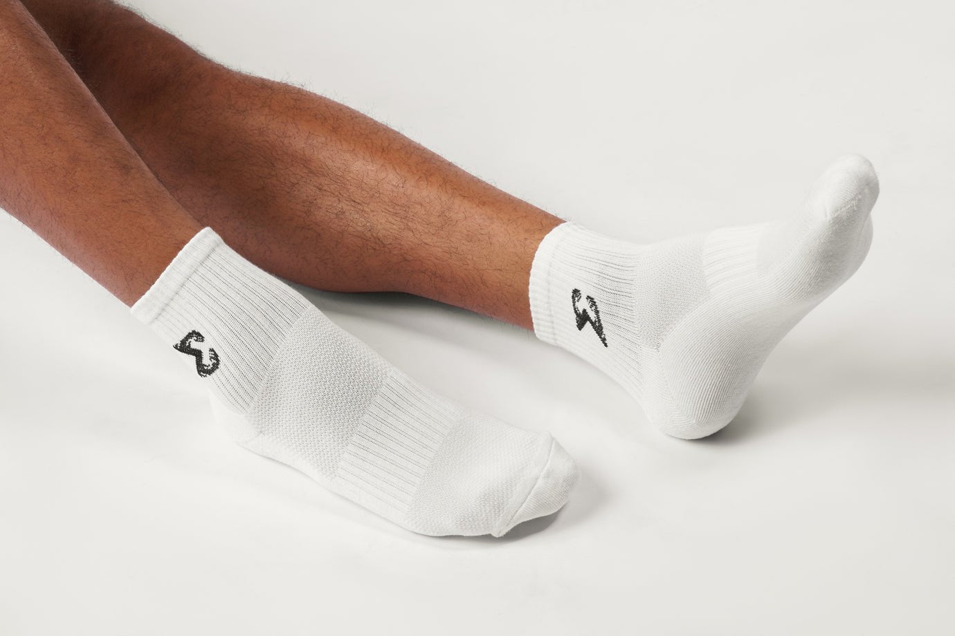 Short Crew Socks - White (Pack of 3 Pairs) - Sigma Fit
