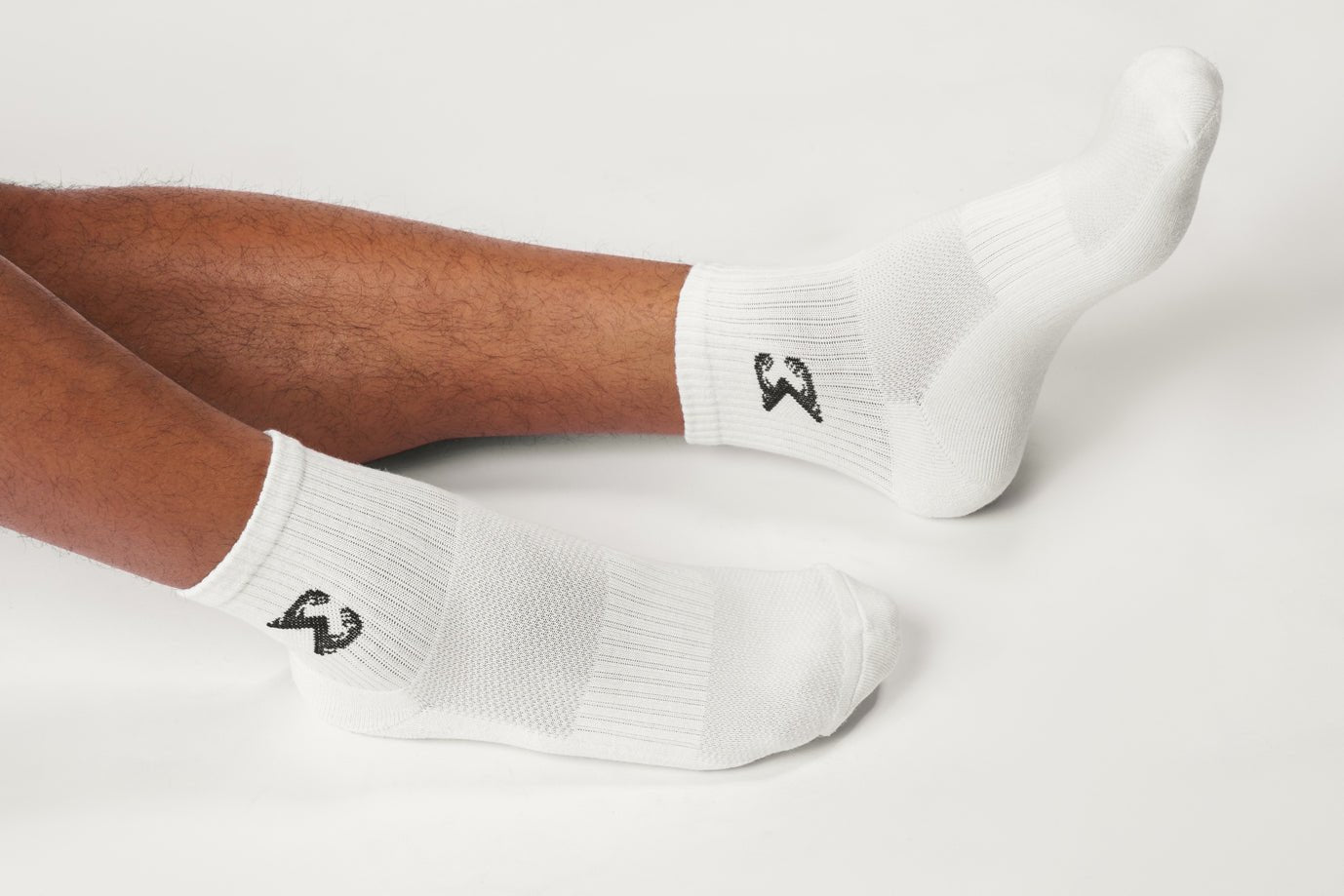 Short Crew Socks - White (Pack of 3 Pairs) - Sigma Fit