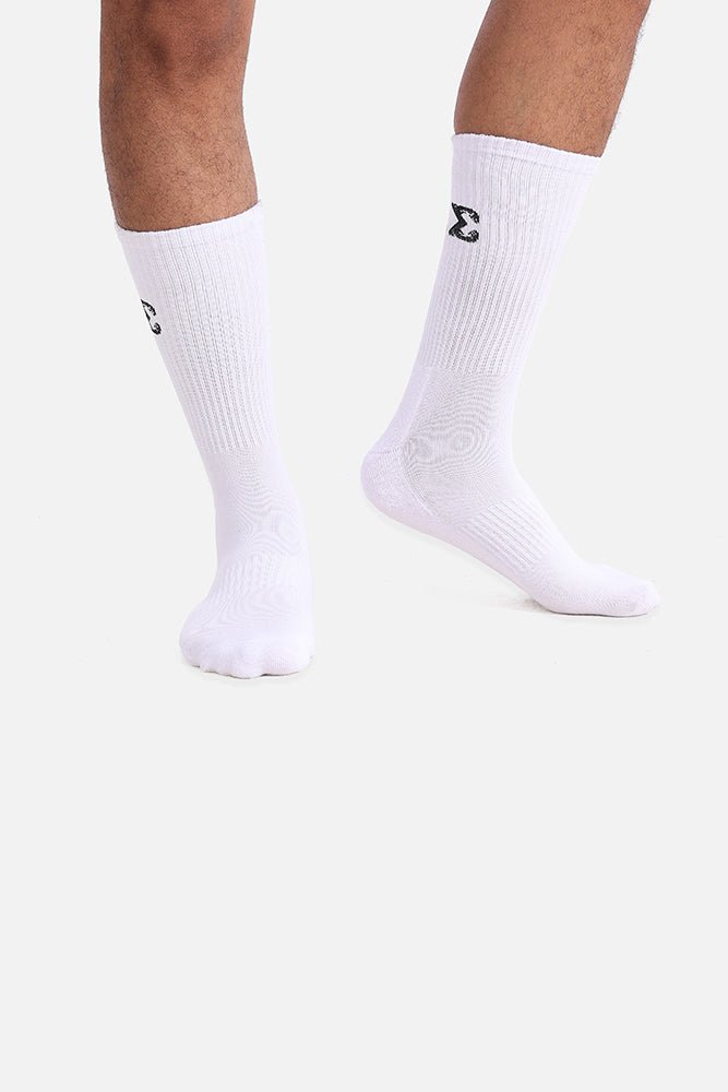 Sigma Crew Socks - White (Pack of 3 Pairs) - Sigma Fit