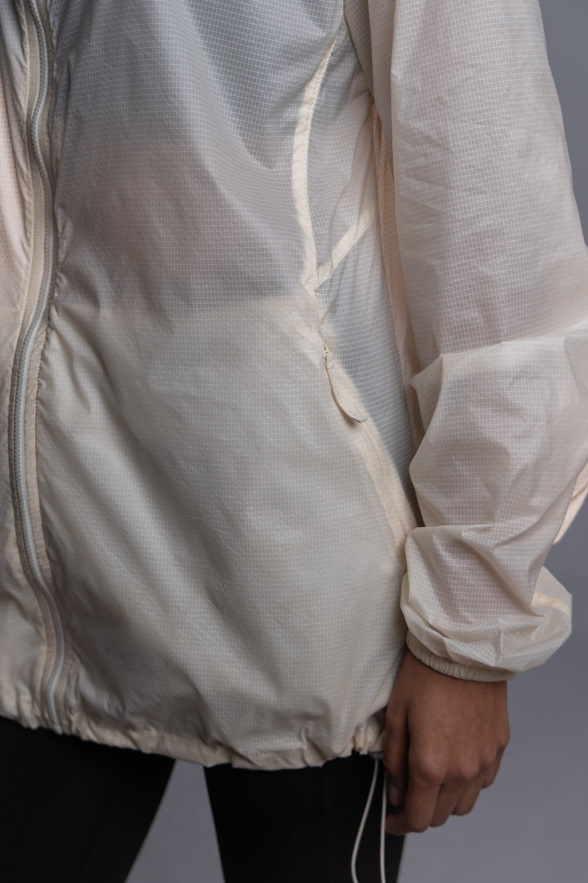 Windbreaker Jacket Off White - Sigma Fit