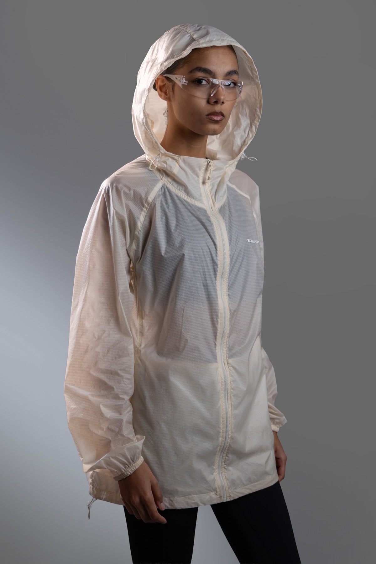 Windbreaker Jacket Off White - Sigma Fit
