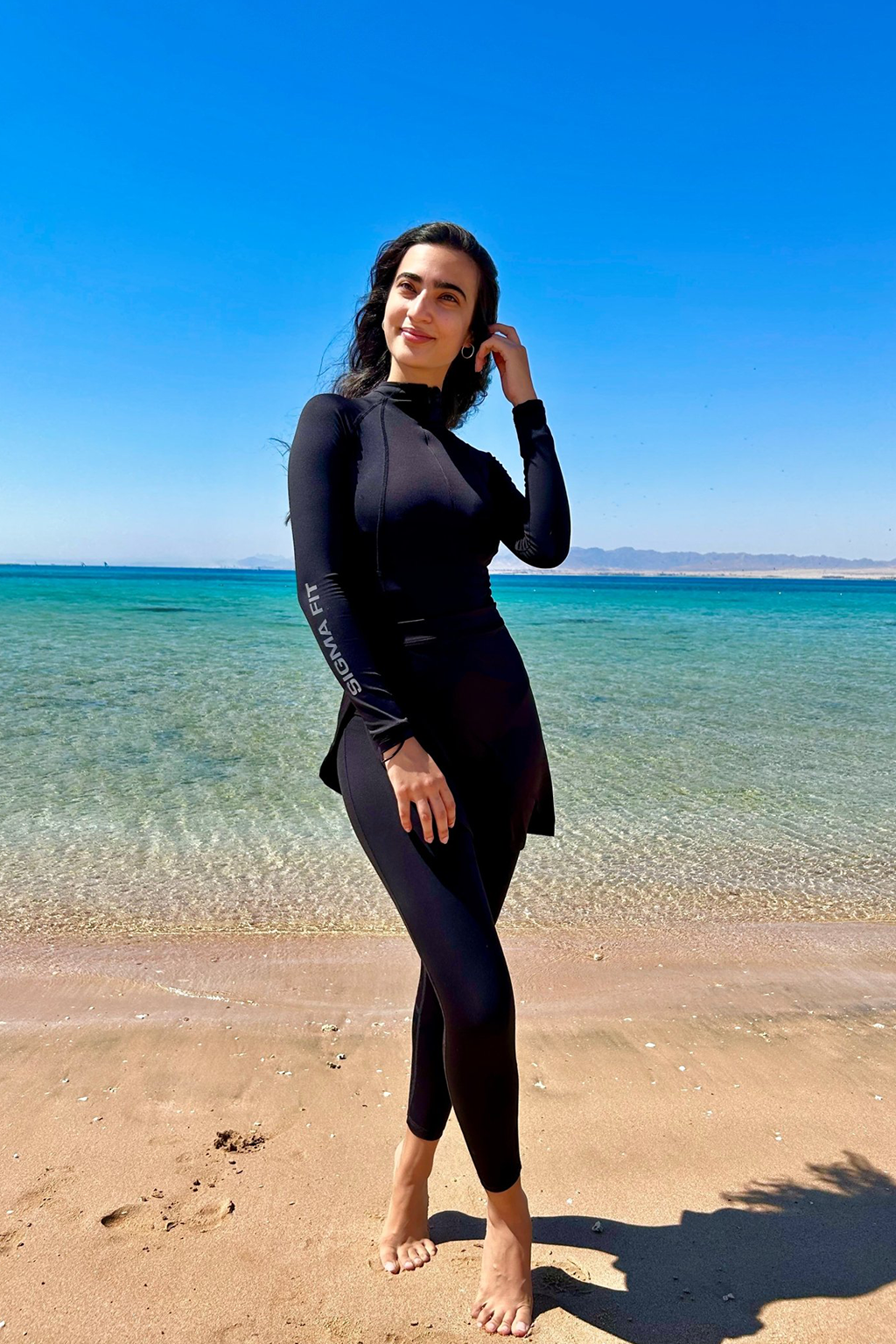 Black SculptFit Burkini Set - Front - Sigma Fit