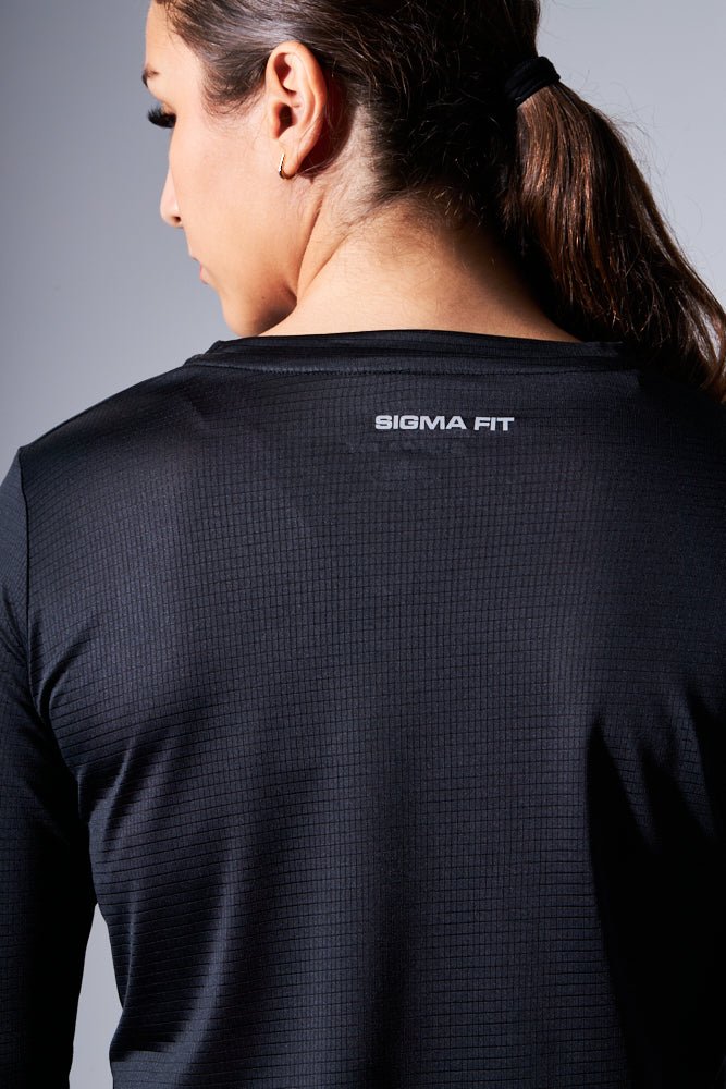 Black Artist Thumb Long Sleeve Tee - Sigma Fit