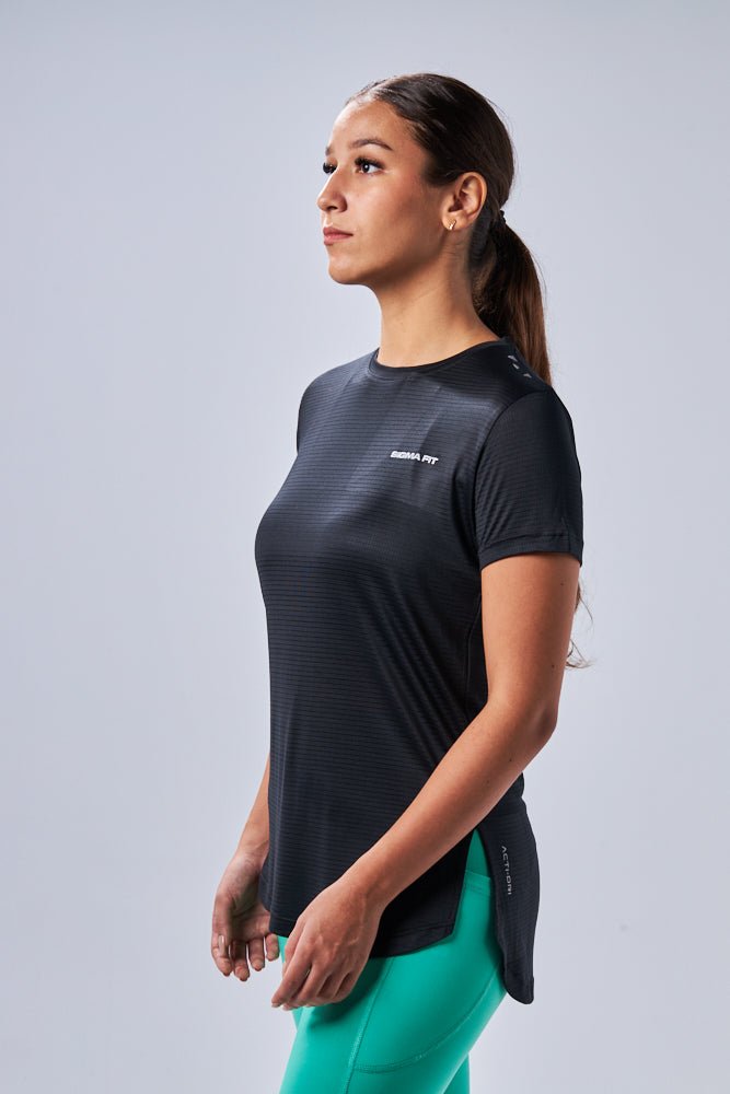 Black LiteRun Performance Tee - Sigma Fit