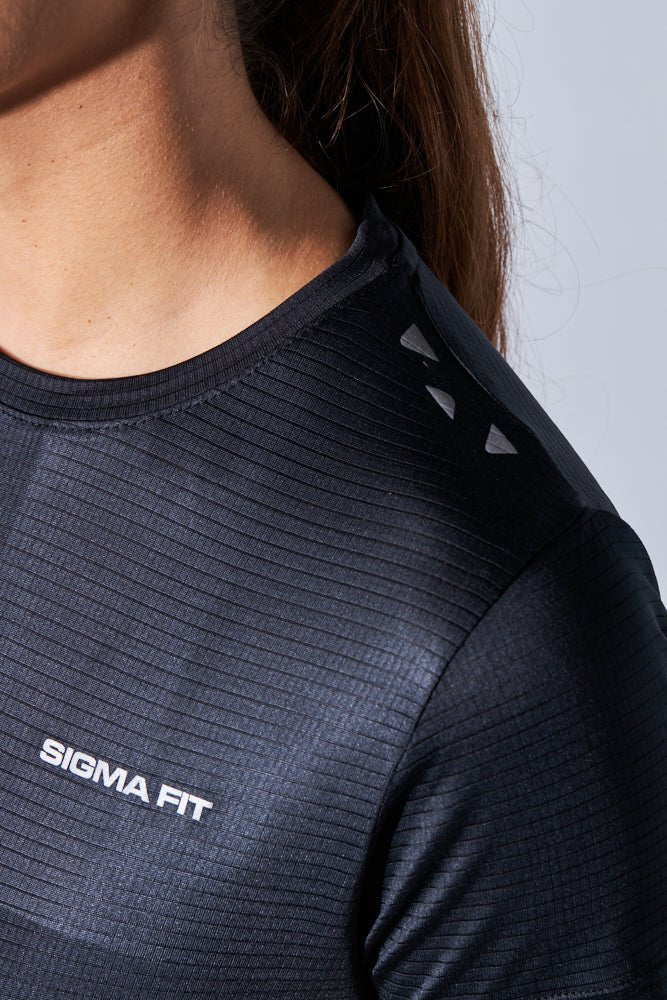 Black LiteRun Performance Tee - Sigma Fit