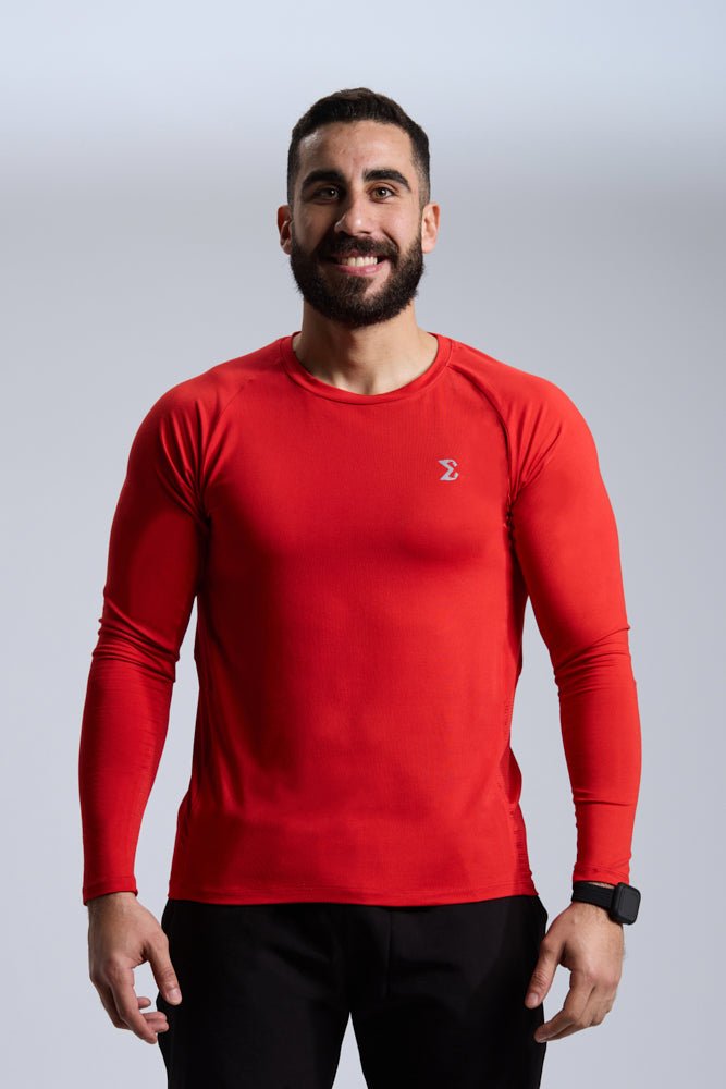 Flame Scarlet Balancer Long Sleeve - Sigma Fit