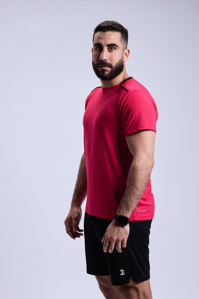 Flame Scarlet Racket Sports Tee - Sigma Fit