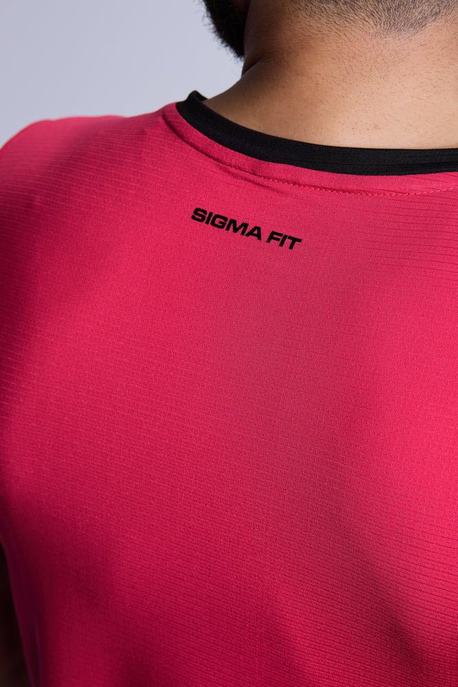 Flame Scarlet Racket Sports Tee - Sigma Fit