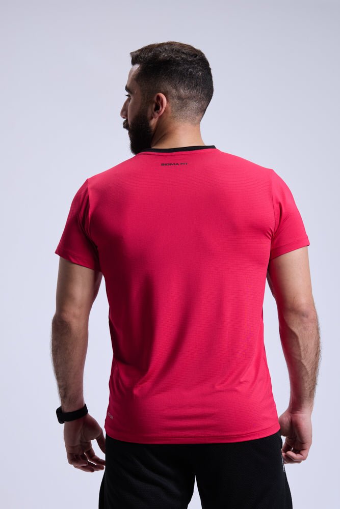 Flame Scarlet Racket Sports Tee - Sigma Fit