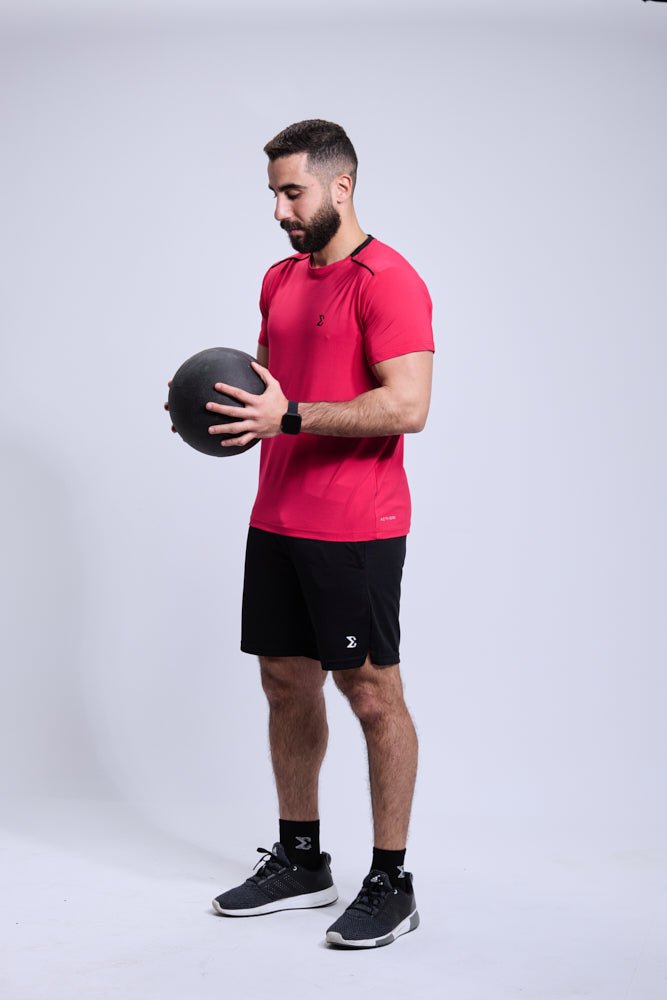 Flame Scarlet Racket Sports Tee - Sigma Fit