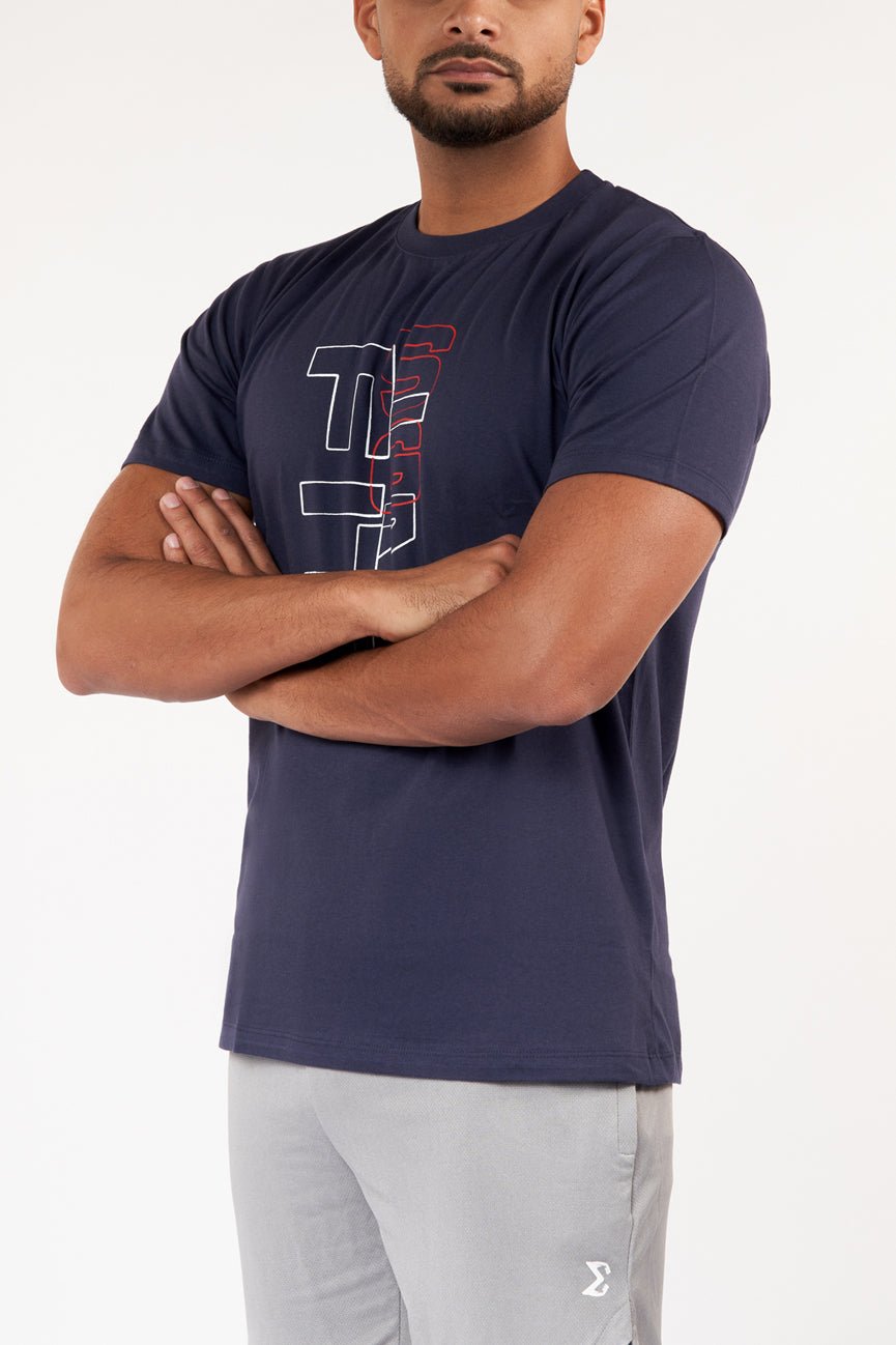 Navy Cotton T-shirt - Sigma Fit