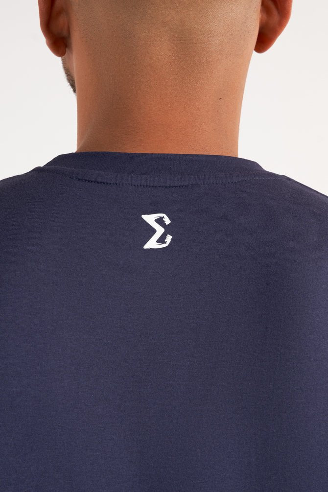 Navy Cotton T-shirt - Sigma Fit