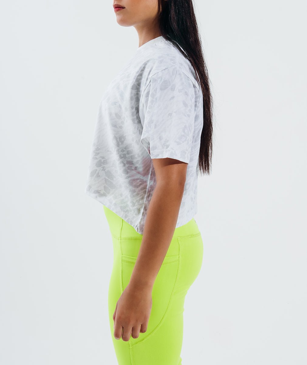 Printed White Flair T-Shirt - Sigma Fit