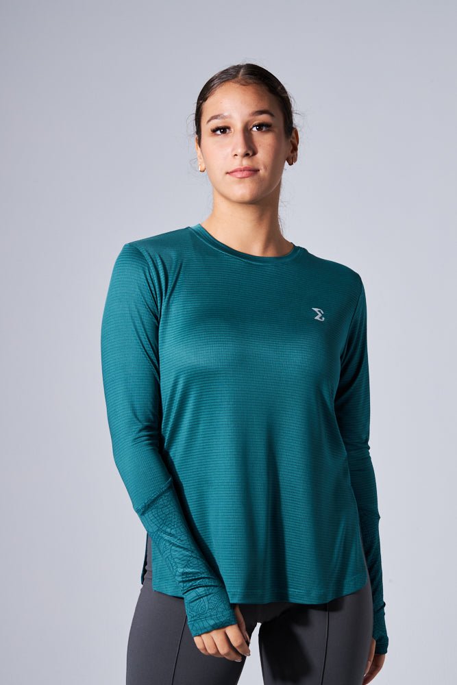 Shaded Spruce Artist Thumb Long Sleeve Tee - Sigma Fit