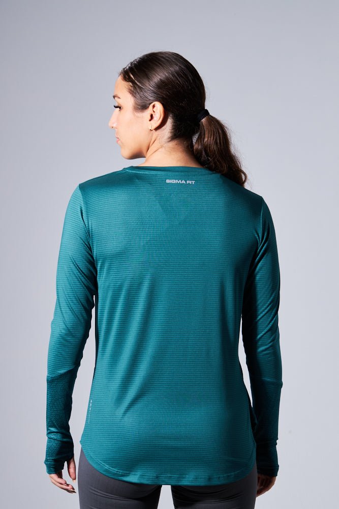 Shaded Spruce Artist Thumb Long Sleeve Tee - Sigma Fit