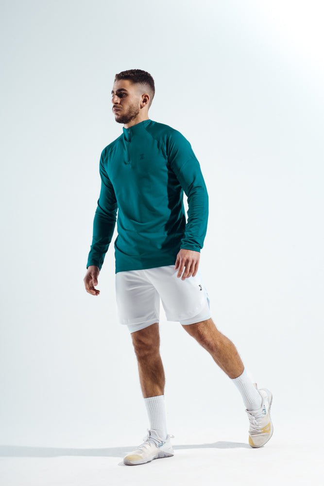 Teal Green Crosswind quarter zipper - Sigma Fit