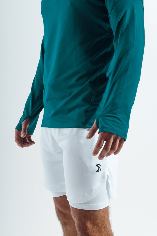 Teal Green Crosswind quarter zipper - Sigma Fit