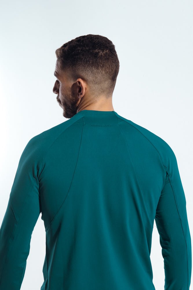 Teal Green Crosswind quarter zipper - Sigma Fit