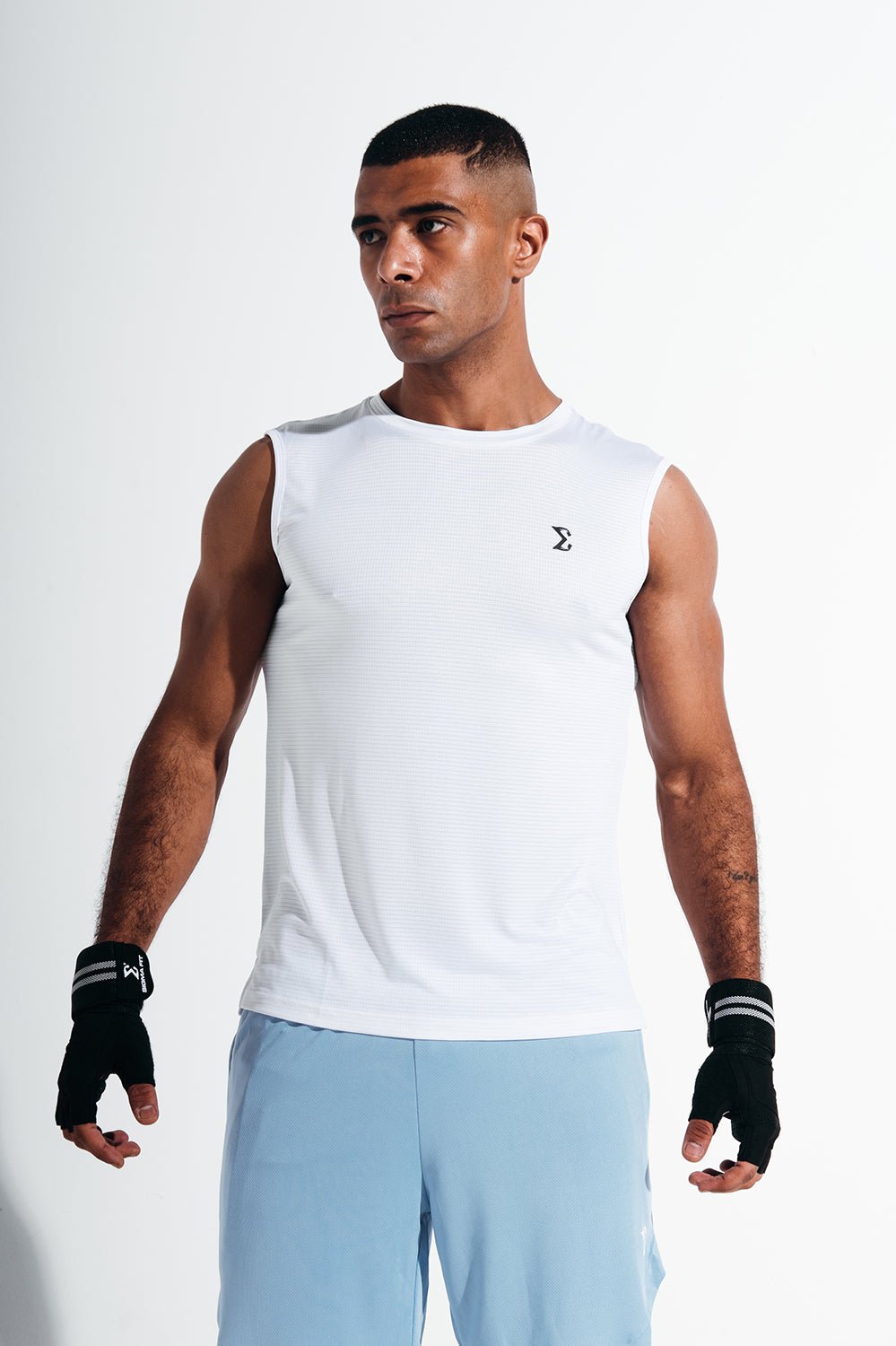 White Lightsome Tank Tops - Sigma Fit