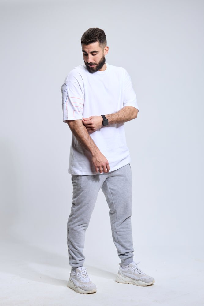 White Oversized Tee - Sigma Fit